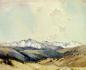 "Foothills, Rockies" Watercolour Painting by Alfred Crocker (A.C.) Leighton