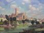 "Worchester Cathedral" Oil Painting by Barbara Leighton (Signed Barleigh)