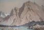 "Mount Skoki" Oil Painting by Alfred Crocker (A.C.) Leighton