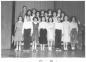 Sister Lapointe's class on stage at St. John's Roman Catholic School