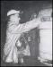 Underground mechanic Augustus Keating checking pumps on 750' sump