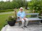 David Butlin, former owner of Crackwillow farm, in his garden at New Annan