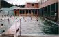 Diving Board and Swimming Pool at Skoglund's Lakelse Hotsprings Resort.
