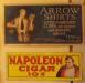 Signs for Arrow Shirts and Napoleon Cigars