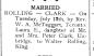 Walter's 2nd Marriage to Laura Clark.