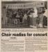 Interlink Choir - Newspaper Article