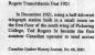 Ted Rogers Transatlantic Feat, Part 1. (Canadian Quaker History Journal No. 66, 2001)