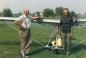 Peter Thissen with his ultralight plane