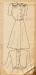 Dress and short jacket sketch found in Hatsuno Inouye's pattern book