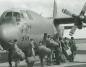 BCDs boarding a Hercules transport at Kelowna International Airport.