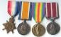 First World War Medals belonging to Staff Sergeant Major Cecil Green.