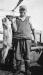 Joseph (Josie) Ossinger with a hake caught c. 1940