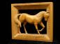 Horse in frame carved from Pine by Dave Trimble
