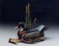Wood Duck Carved by Les Wilson