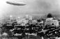 The R-100 over the city of Montreal. Christian Paquin collection.