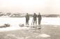Ken Strickland, Jack Edmunds, and Hubert Elliott at Birchy Cove Pond