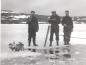 Ken Strickland, Jack Edmunds, and Hubert Elliott trouting on Birchy Cove Pond