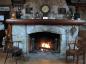 Fireplace of Saanich Pioneer Society Log Cabin