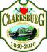 Logo of the Clarksburg sesquicentennial celebration