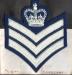 An RCAF Flight Sergeant would wear this badge on the sleeve of his uniform to show his rank