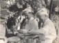 W/C K.R. Patrick and radar inventor Sir Robert Watson-Watt at a BBQ in Canada after the war