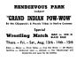 Advertisement for Grand Indian Pow-Wow