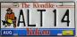Modern Yukon license plate with goldpanner