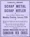 Advertisement asking for scrap metal, with proceeds going to the Red Cross