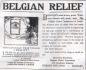 An ad canvassing support for the Belgian Relief fund.