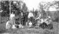 Stelfox, Burns, Glyde and Robinson families gather for a picnic, Springdale 1918