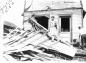 Wreckage in front of the drug store, after the tornado, July 8, 1927