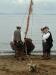 First settlers come ashore - Barra re-enactment