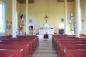 Inside view of St. Denis Roman Catholic Church, Minudie, Nova Scotia.