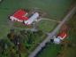 Straitside farm from the air showing new barn