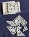 A carved ivory puzzle, a tangram set, from Shanghai.