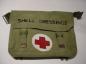 A First Aid bag that also contained Shell Dressings, which are bandages used in the field.