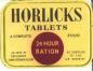 Horlicks tablets were malted milk wafers used for survival. 