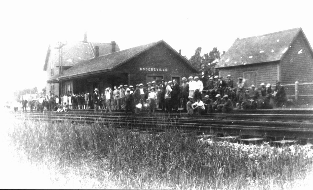 Rogersville train station, circa 1920