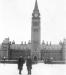 Hume Ritchie and a collegue at Parliament Hill in Ottawa en route overseas.