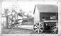 Fordson Tractor with Threshing Machine in front of Kilby Horse Barn
