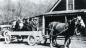 A Depression era solution: horse-drawn wagon built on an old automobile chassis