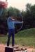 3rd Paris group camping activities - archery. Martian Kenalley with bow and arrow