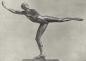 Ice Bird (1921) Bronze.  This sculpture is of Gustaf Lussi, a Swiss skater.