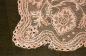 Margaret Weir's heavy tamboured lace; Curtain section