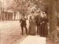 Unidentified man, Frances and Henry Wilson, Bessie Fraleigh on Queen Street near Fairhill