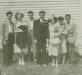 Bill and Jean (Volkart) Husack pose with their wedding party in Finntown.