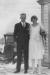 James and Gladys (Hall) Reid in front of Benvoulin United Church after their wedding