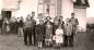 Children in front of Benvoulin United Church after Easter service in 1951