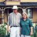 Ray and Fran Helgeson, site managers, in front of the McIver House