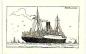Alaunia, Cunard liner, from a prospectus, Greenwood Archives